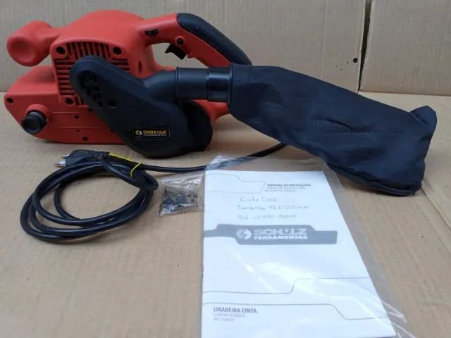 Esmerilhadeira Philco Force Pem01 850w -Lixadeira de Cinta Schulz   900W 110volts. - Foto 5
