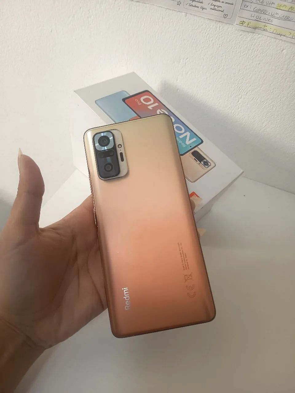 Redmi Note 10 PRO - 128gb - Com NFC - Dourado - Foto 2