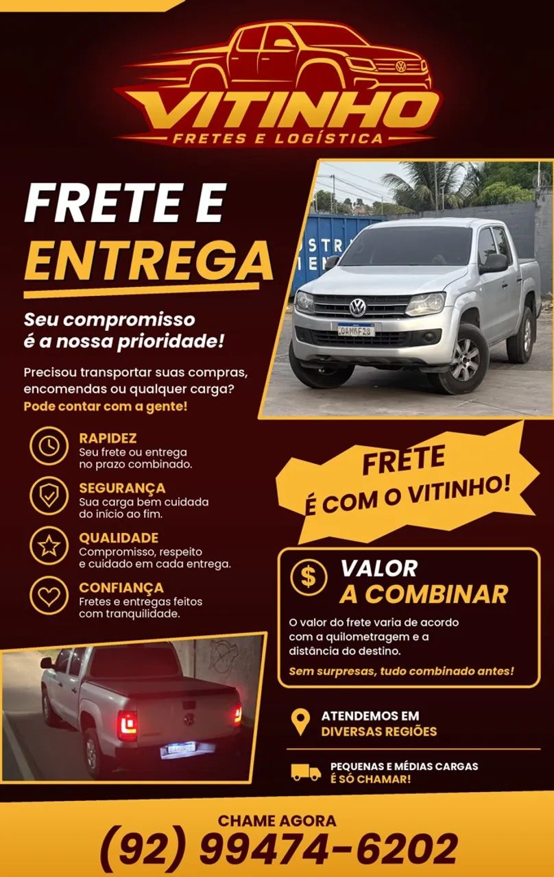 FRETE EM TODA MANAUS E REGIÃO 