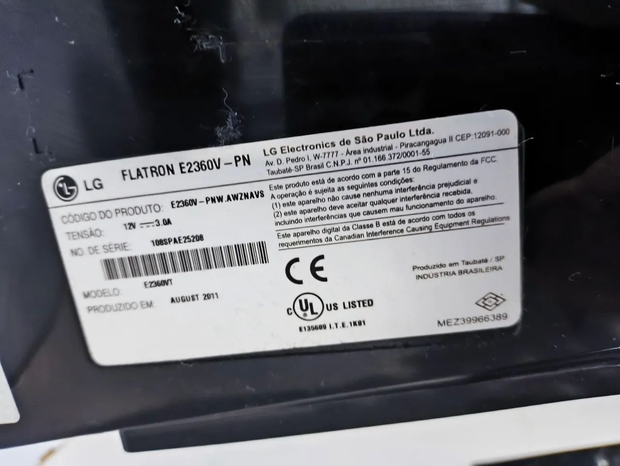 Monitor Flatron LG E2360V funcionando  - Foto 3