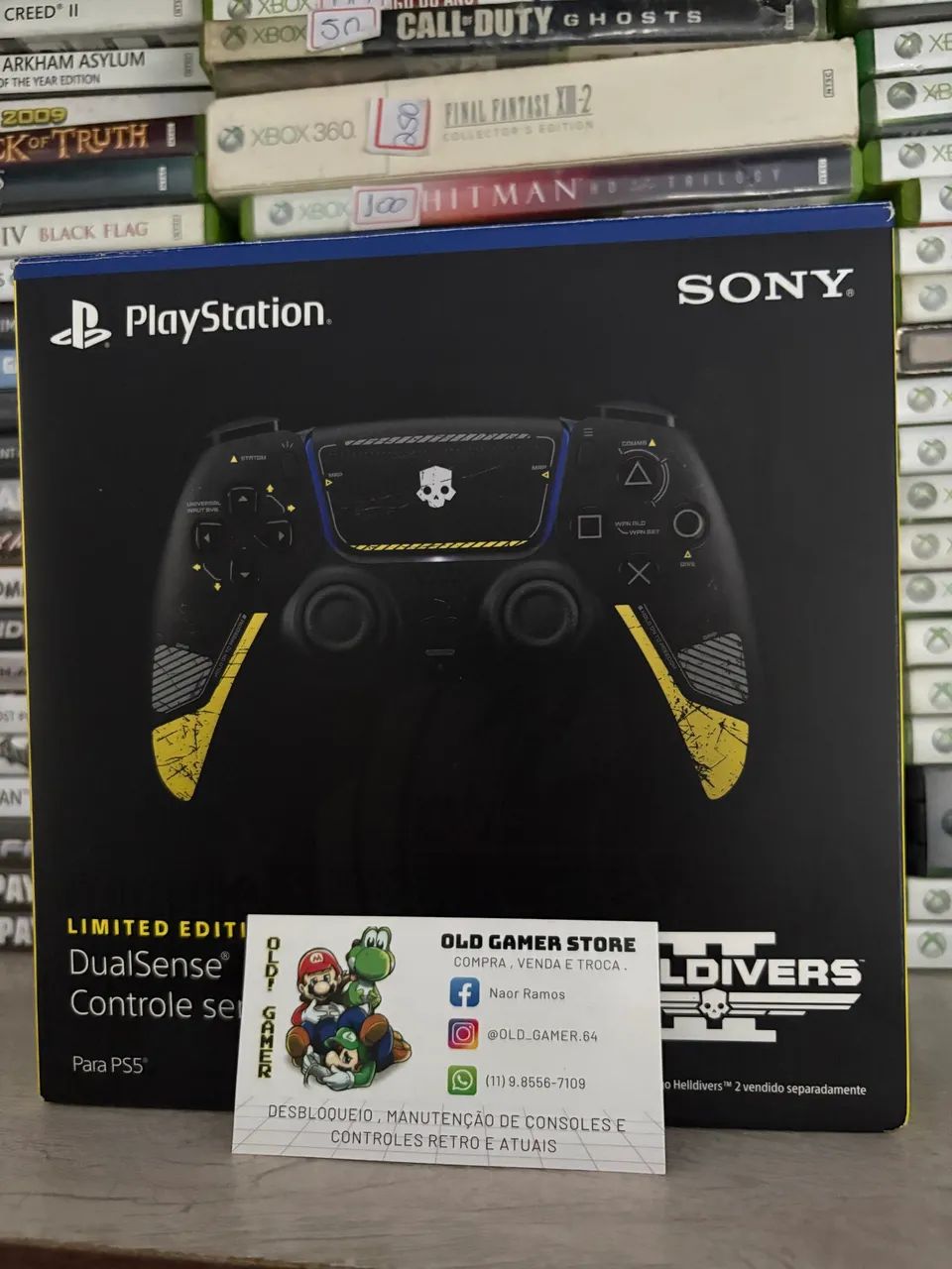 Controle ps5 edição helldivers novo