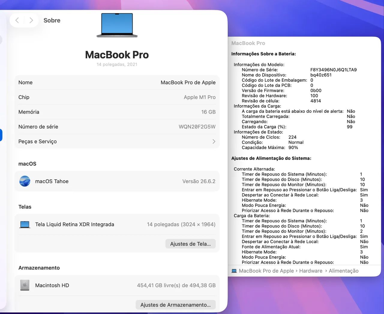 MacBook Pro - 2021 (Apple M1/16g/500g) 14 polegadas  - Foto 2
