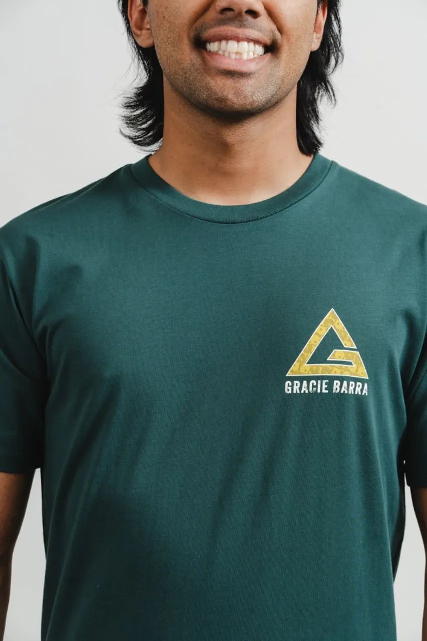 Camiseta Gracie Barra Legacy Shadow - Verde - Foto 4