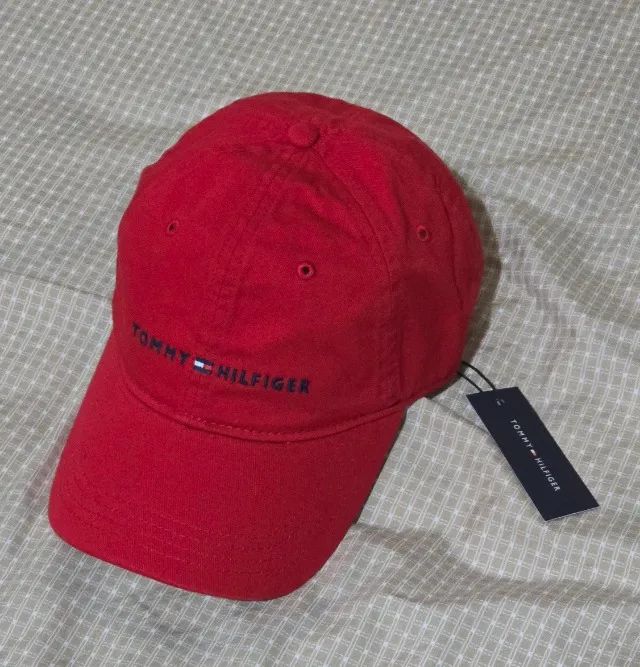 boné tommy hilfiger vermelho original