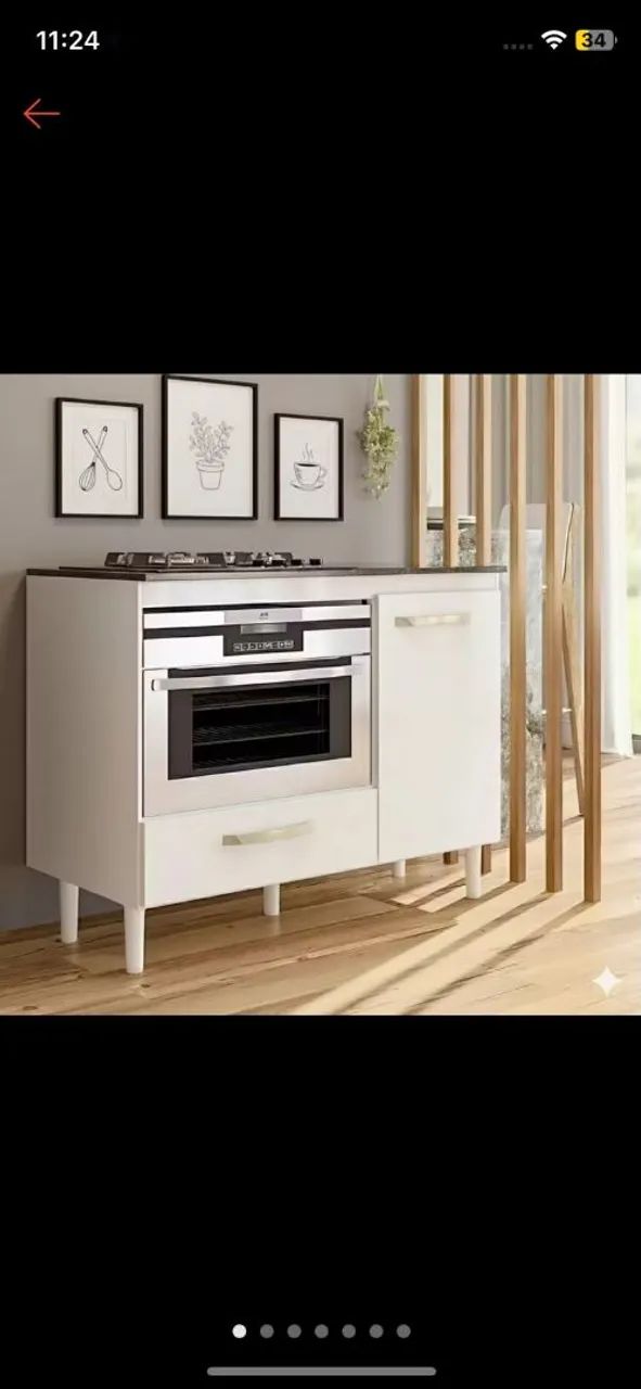 Fogão Cooktop com armário  - Foto 4