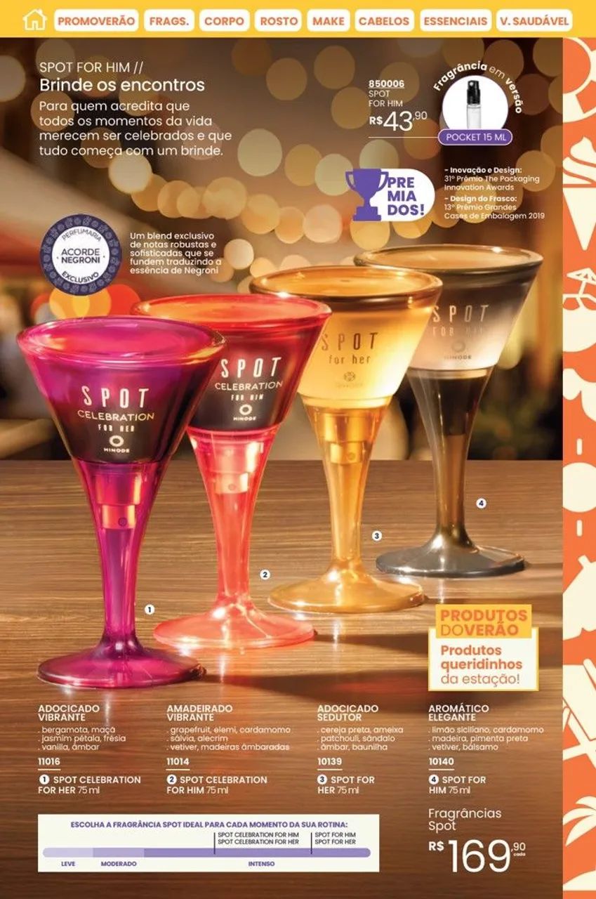 FRAGRÂNCIAS SPOT 75ML HINODE - Foto 2