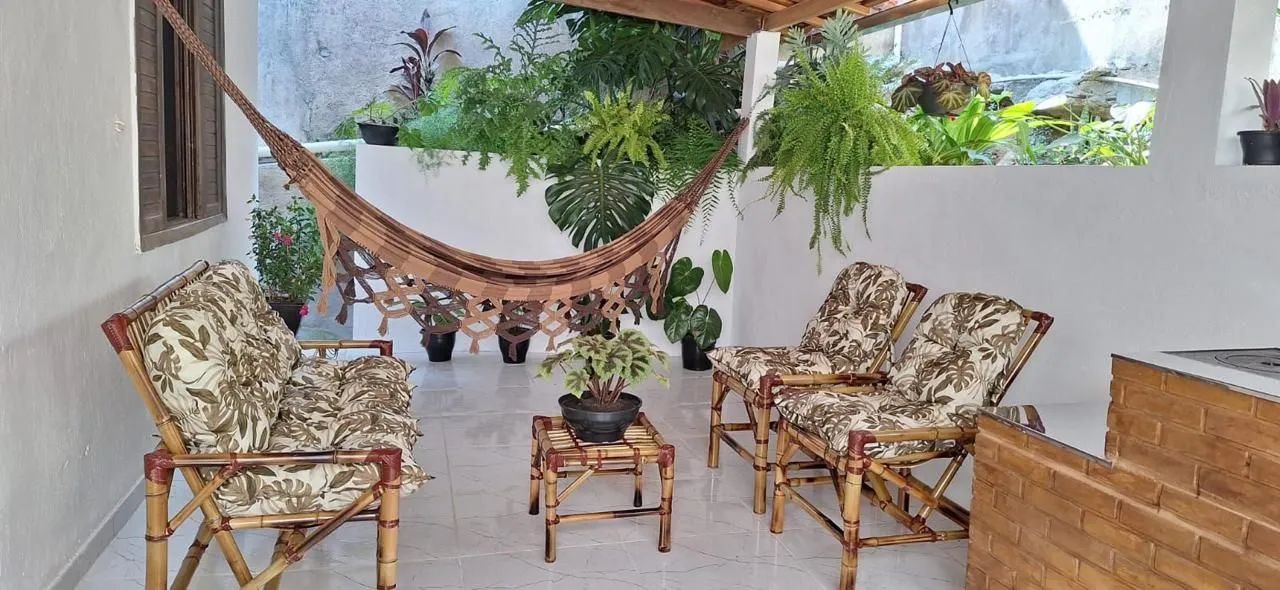 Jogo de cadeiras de Bambu 