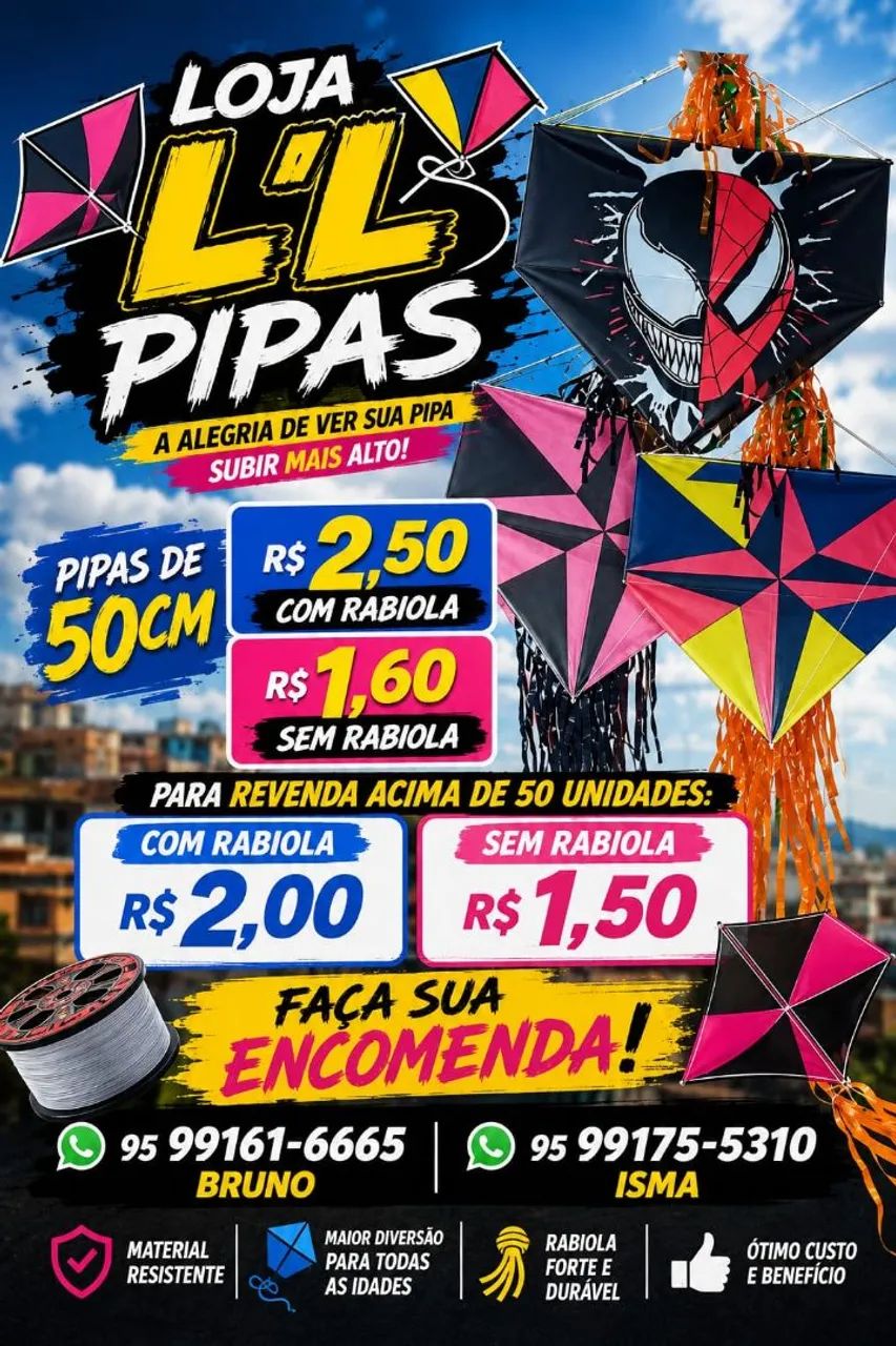 Pipa 50 cm R$2,50 - Foto 2