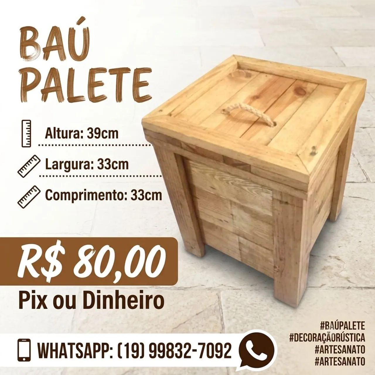 Baú palete 