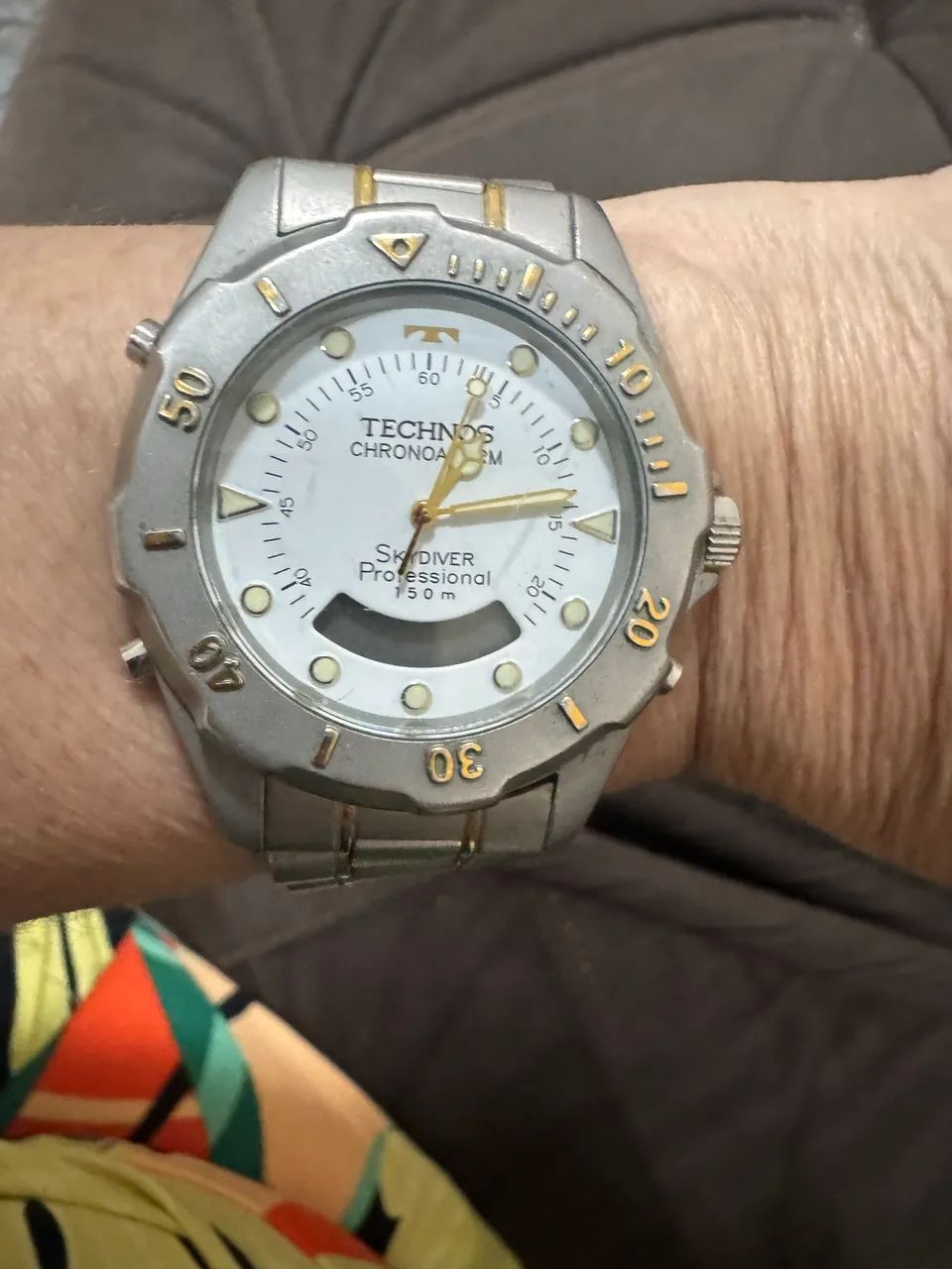 Relógio Technos Skydiver Professional Chronoalarm T205 Original - Foto 3