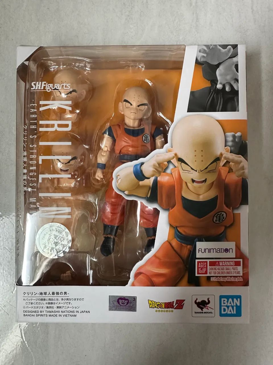 Sh figuarts - kuririn earths steongest man - bandai  - Foto 2