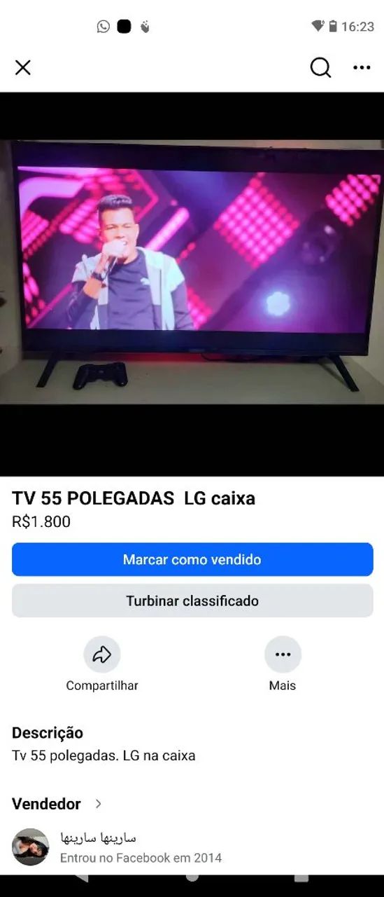 TV 55 POLEGADAS SMATR LG 1,800. Castanheira, Zona Sul  - Foto 2