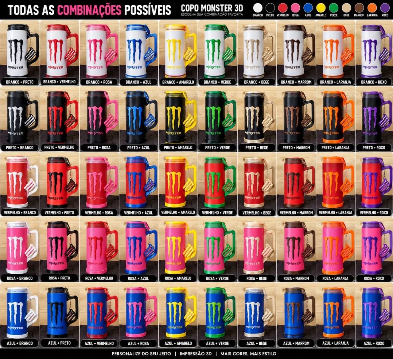 Porta copo MONSTER - Foto 2