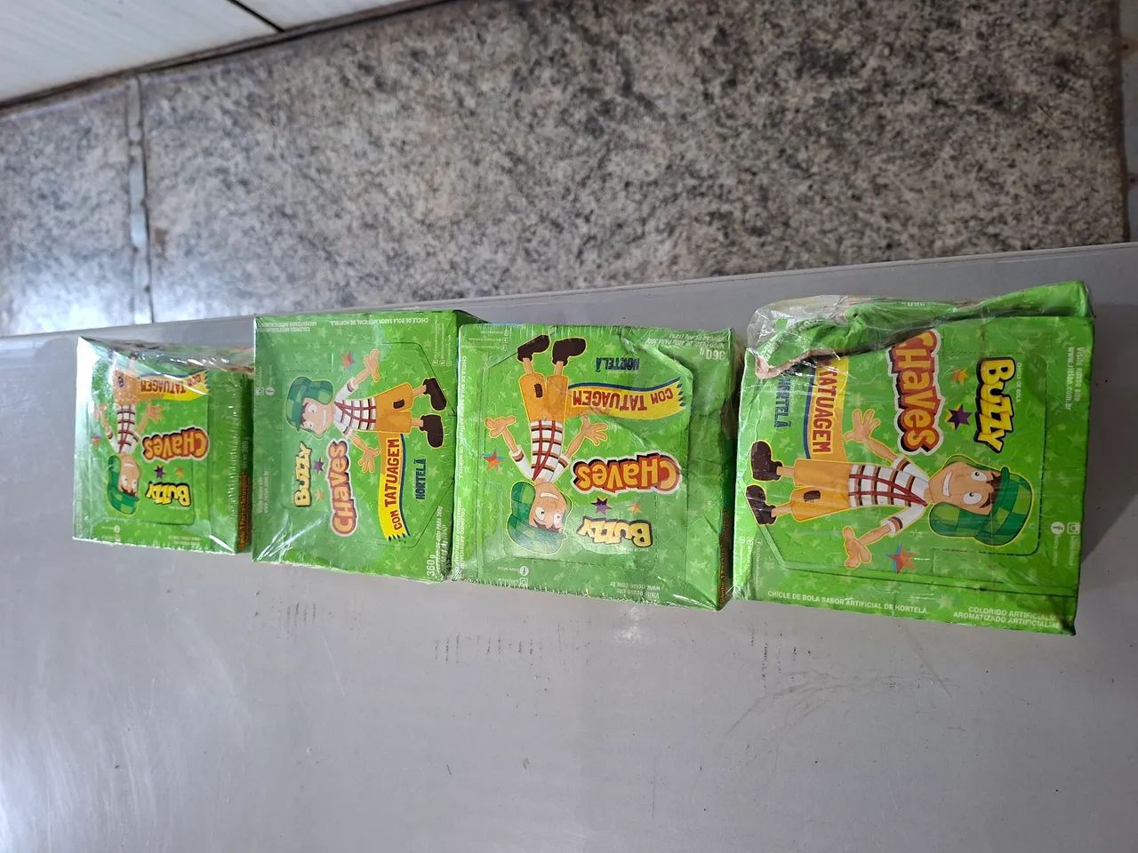 Chiclete Buzzy Chaves sabor Hortelã/Menta  - Foto 3