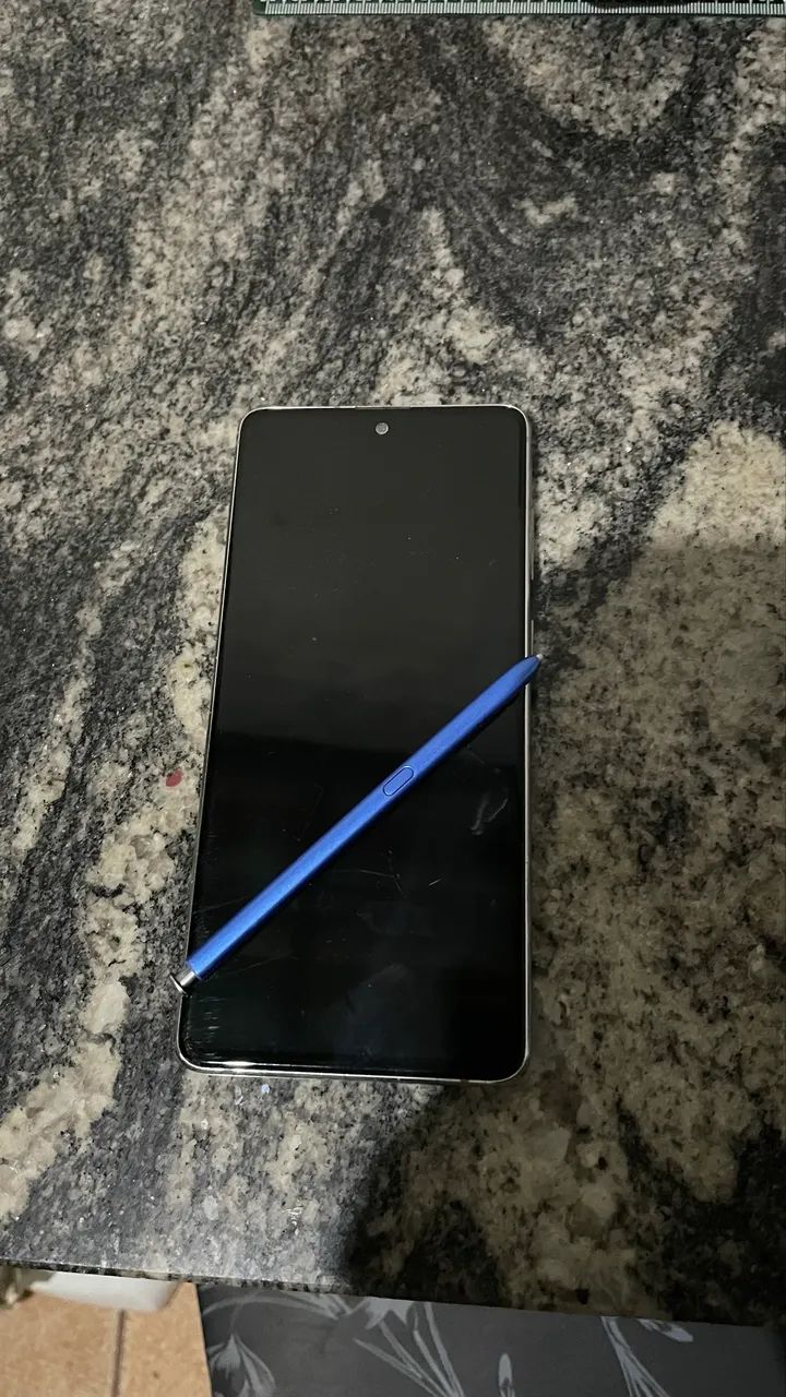 Samsung Galaxy note 10 Lite com display com defeito