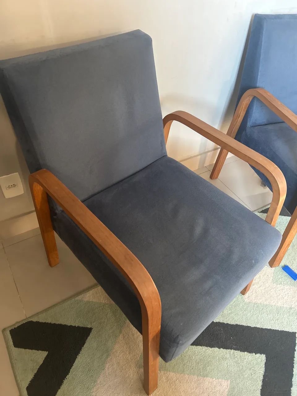 2 poltronas azuis  - Foto 2