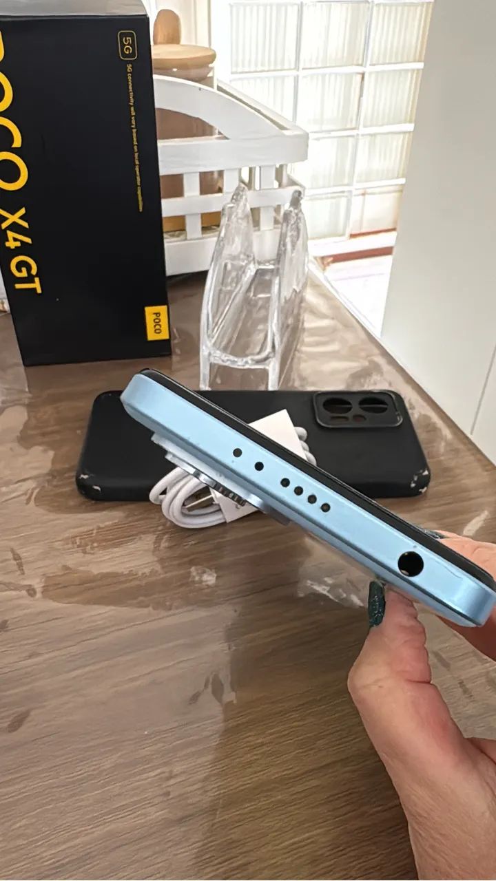 Vendo celular POCO X4 GT BLUE 128GB - Foto 5