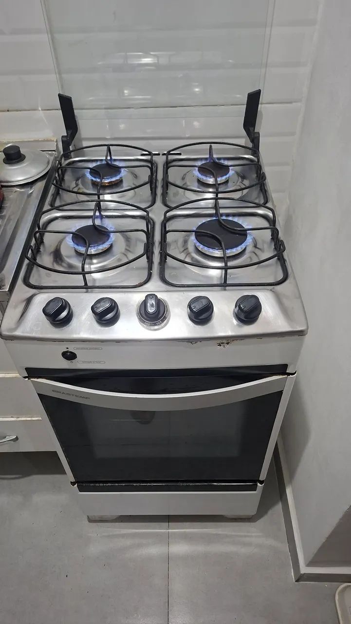 Fogão Brastemp 4 Bocas Branco - Bom Estado e Funcionando Perfeitamente! - Foto 2