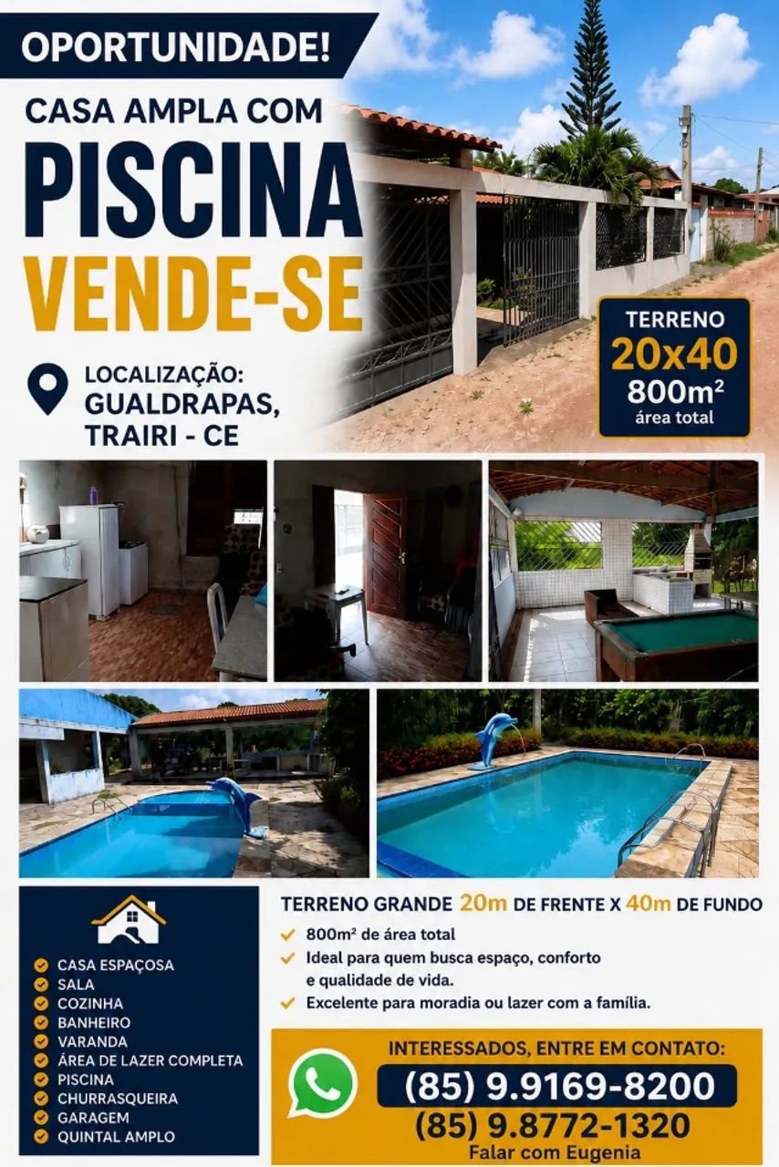 Casa com piscina em gualdrapas Trairi  - Foto 2