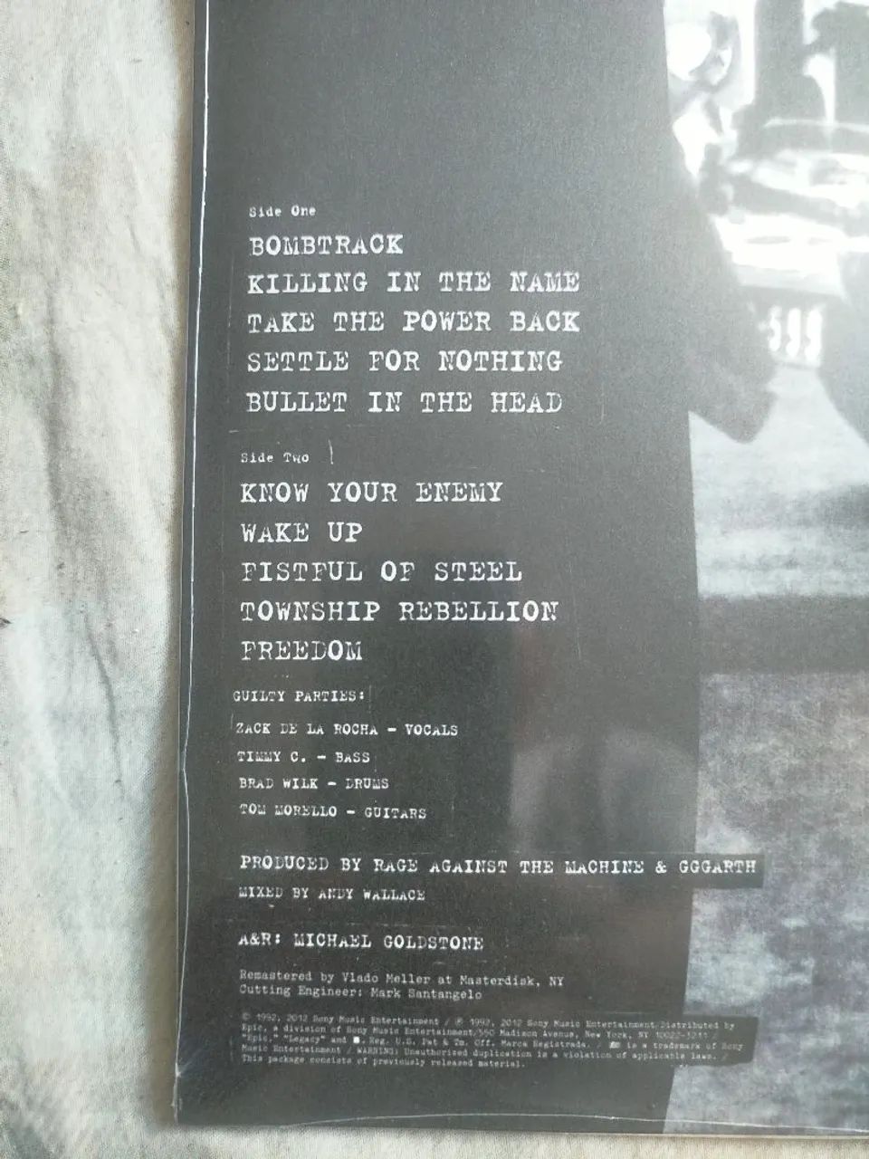 LP vinil rage against the machine  - Foto 3