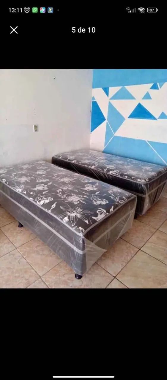 Cama solteiro molas ensacadas  - Foto 3