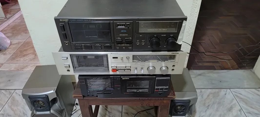 Tape Deck Sharp RT50B Ótimo Estado Funcionando Bem.