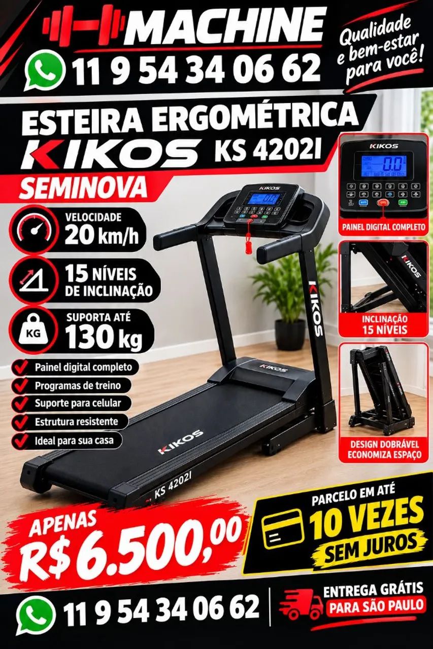 Esteira kikos Ks4202i