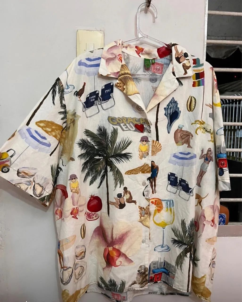 Conjunto Floral farm:  camisa e short G - Foto 2