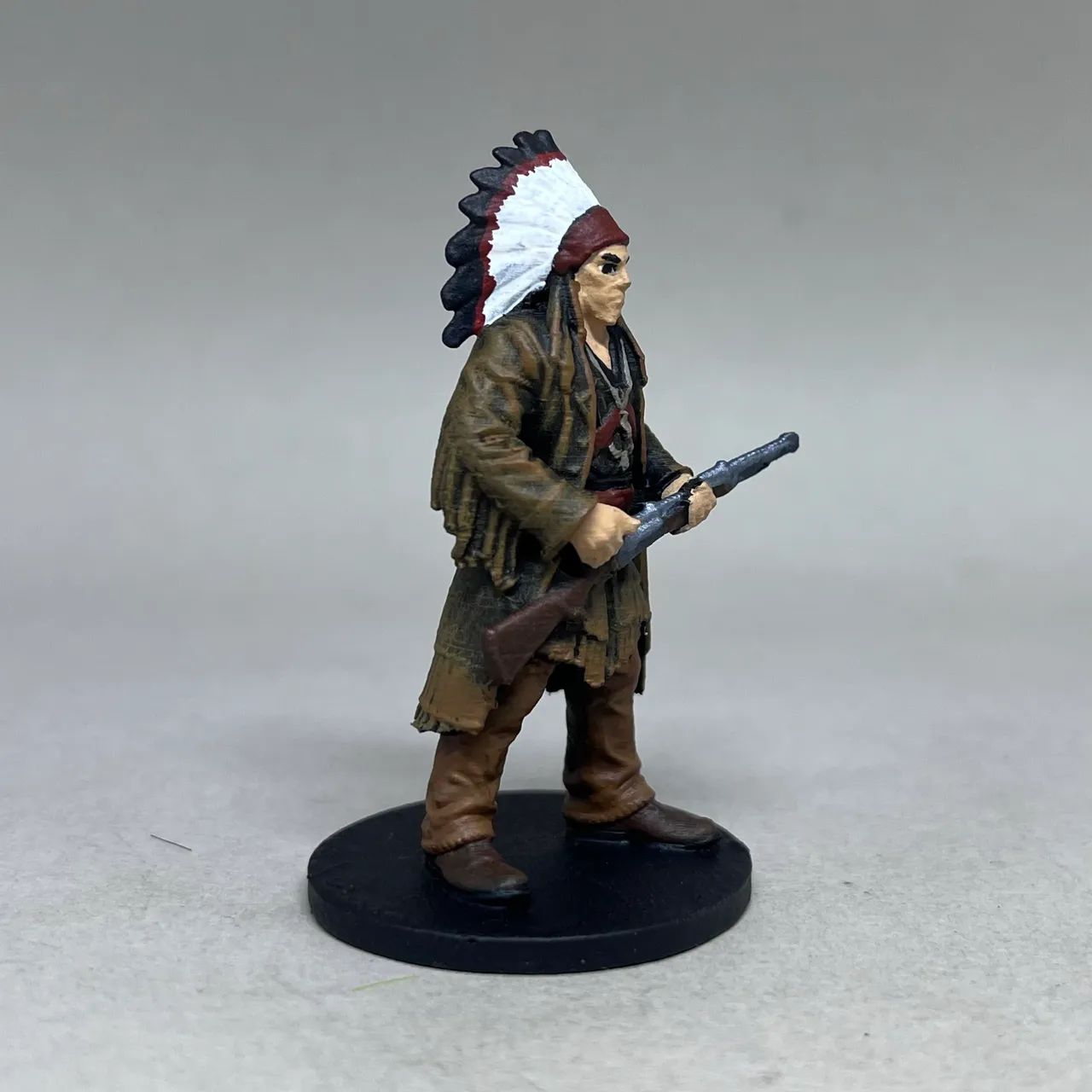 Miniatura Guerreiro Nativo RPG Impressão 3D  - Foto 3