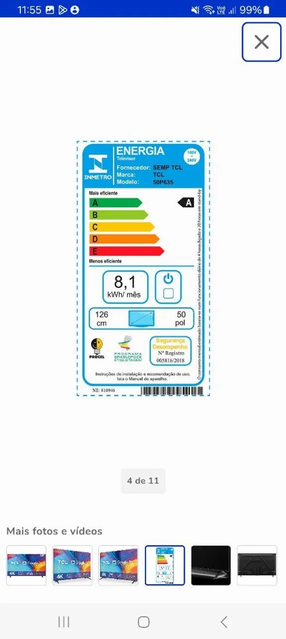 TV 50 polegadas  - Foto 4