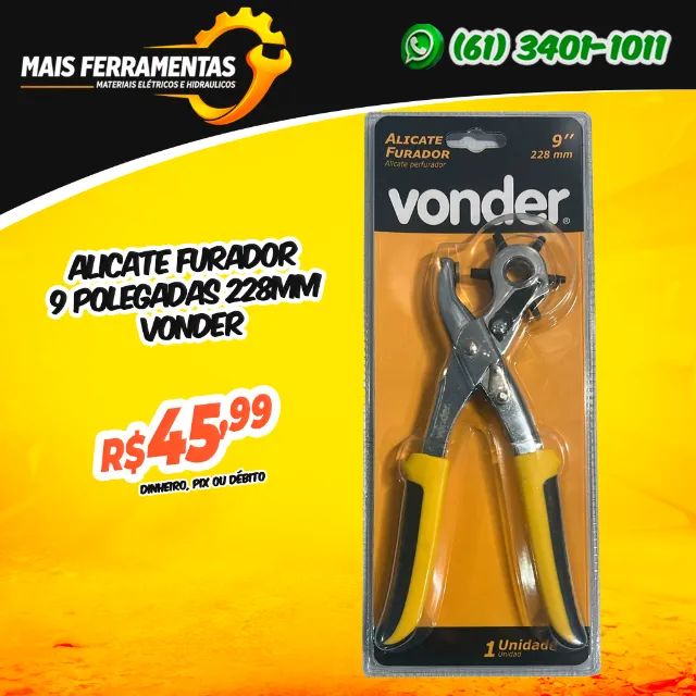 Alicate Furador 9 Polegadas 228mm Vonder
