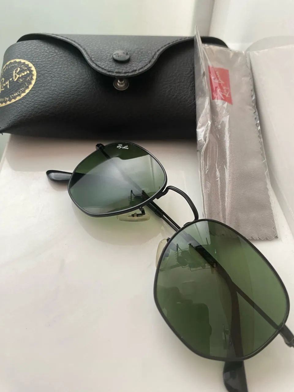 Óculos Original Ray Ban Hexagonal Flat Lenses
