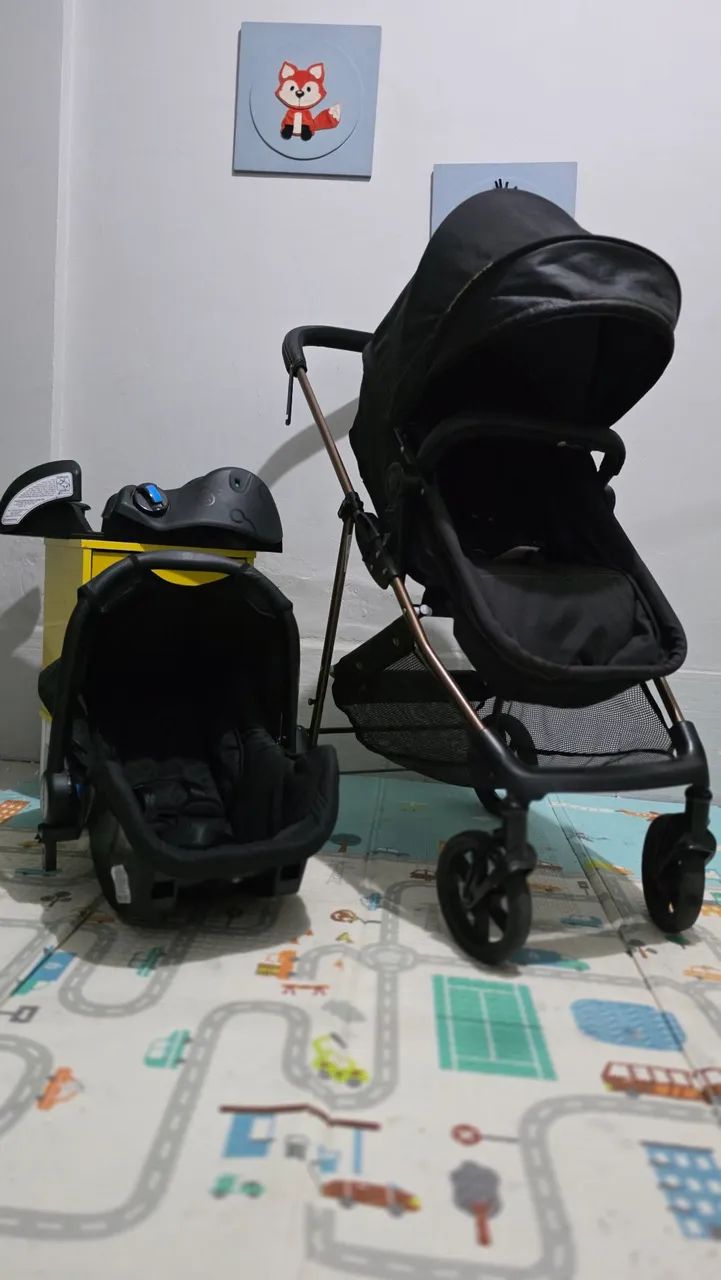 Carrinho Moisés com bebê conforto  - Foto 2