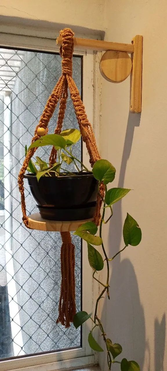 Suporte de plantas macramé  - Foto 4