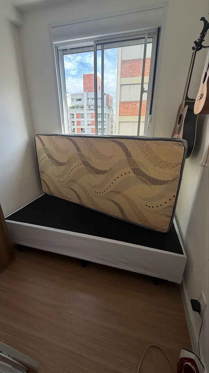 Cama de Solteiro - Base e Colchão novos  - Foto 4