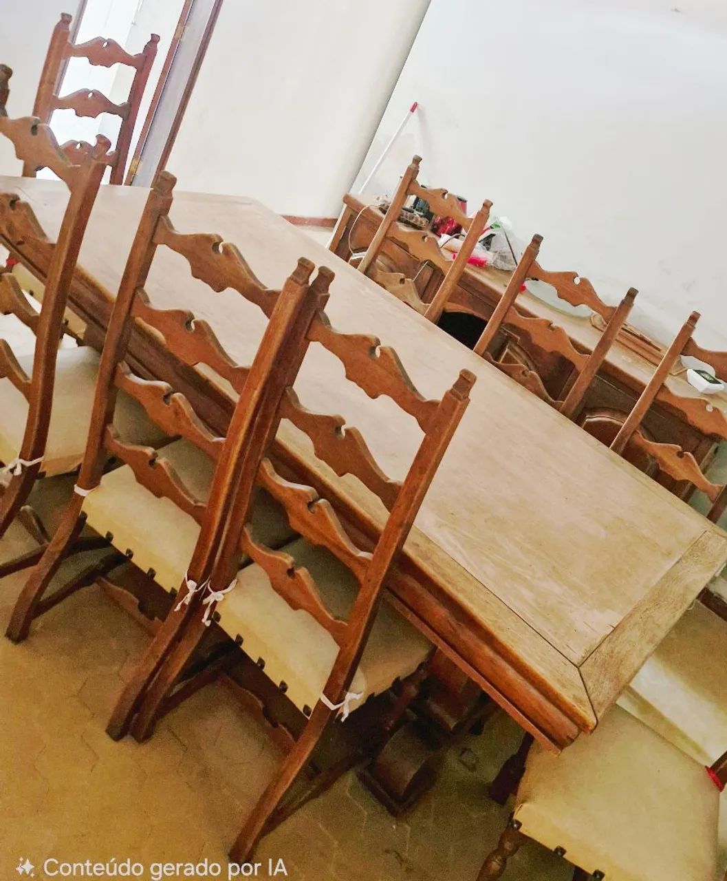 Mesa de madeira maciça  - Foto 2