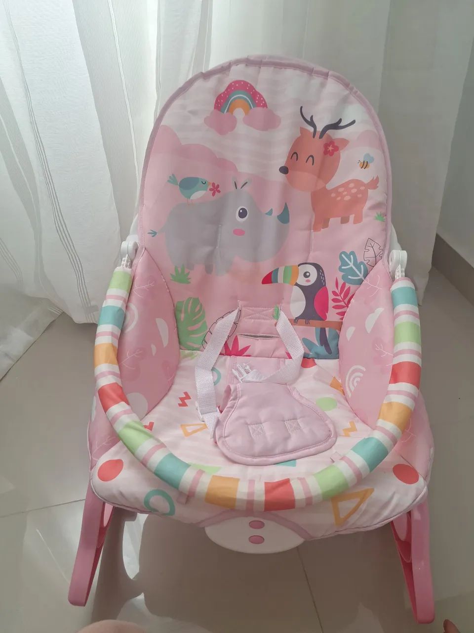 Cadeira de descanso de bebê,  que Vibra e Toca Música  - Foto 3