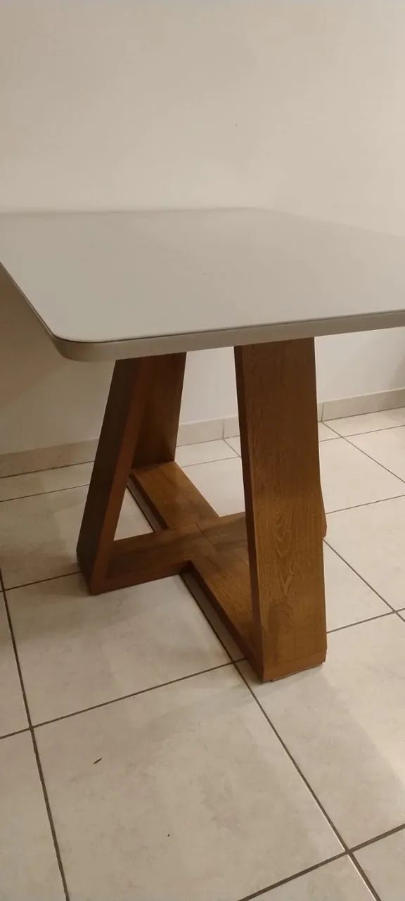 Mesa de jantar retangular 4 cadeiras - Foto 4