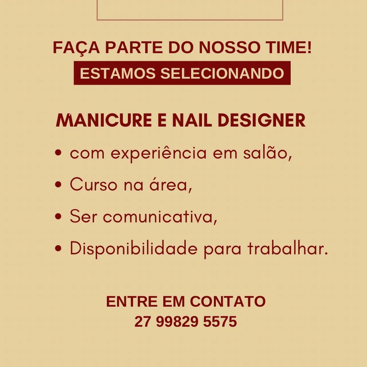 Oportunidade trabalho 