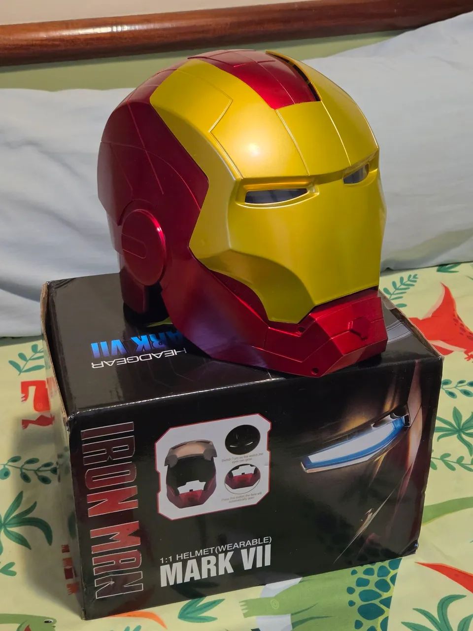Capacete Iron Man Mk7 1:1 Que Pode Ser Aberto e Iluminado - Foto 2