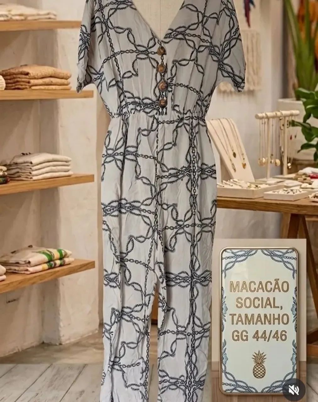 Macacão social tamanho G