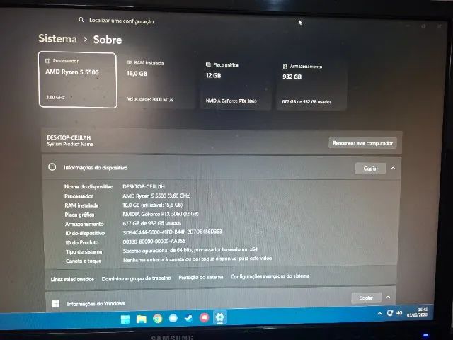 PC GAMER RYZEN 5 RTX 3060 - Foto 2
