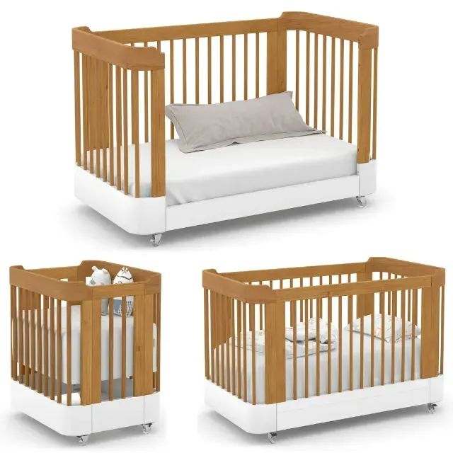 Berço Evolutivo 3 em 1 Niddo Padrão Americano com Colchão - Ótimo Estado - Foto 2