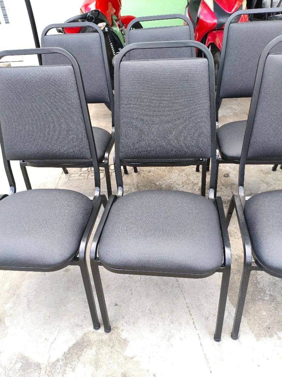 cadeira fixa escritório, auditório sala de espera  - Foto 4