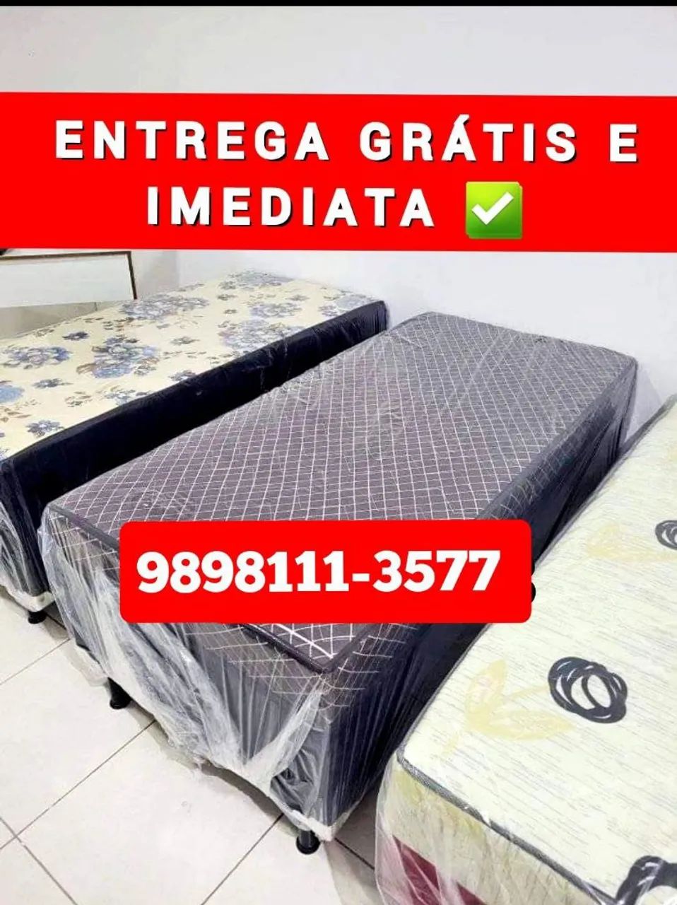 Camas de Solteiro e Solteirão de espuma e molas novas, PEÇA JÁ A SUA  - Foto 3