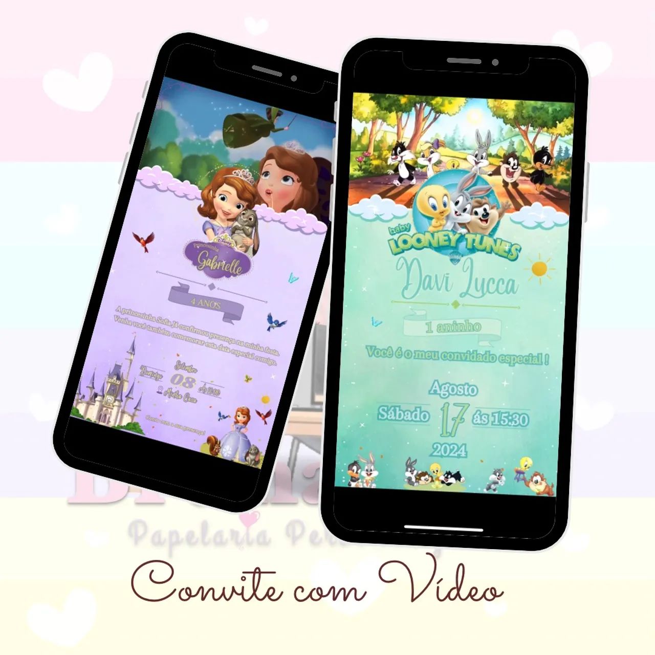 Convites para festas 