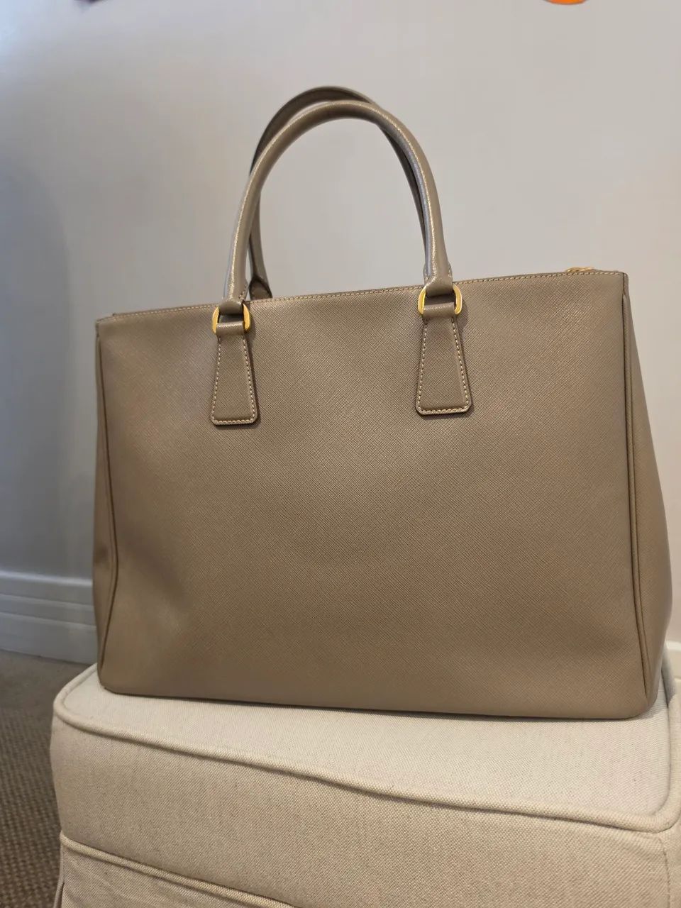 Bolsa Prada saffiano Lux double zip grande - Foto 2