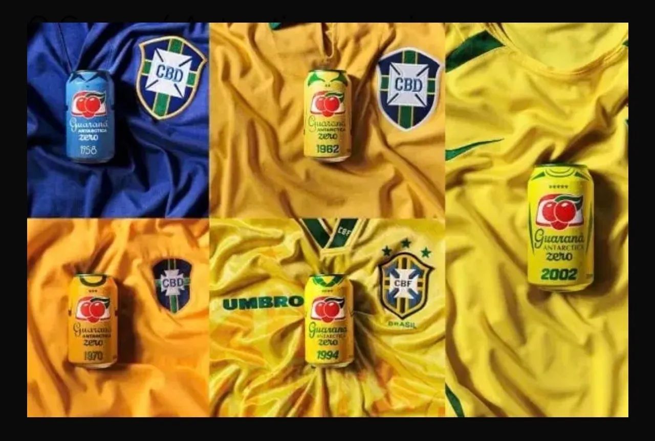 Guaraná Antártica Zero Edição Limitada Camisas Das Copas - Foto 4