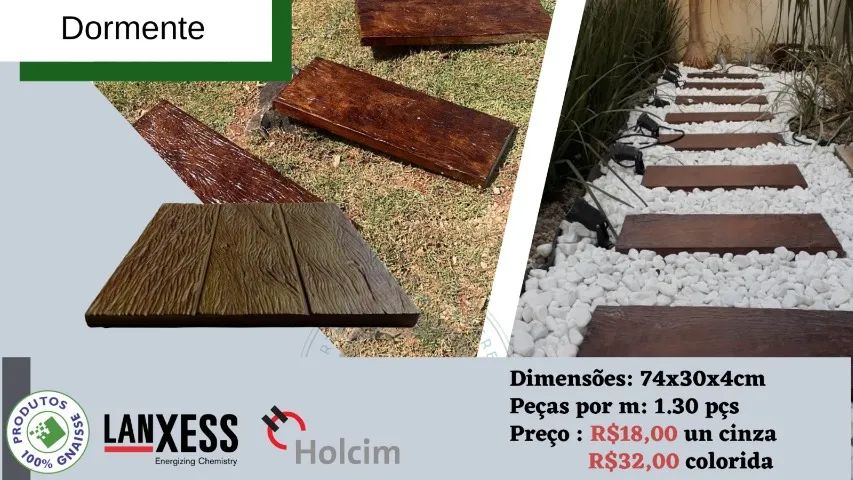 Peças Concreto, Ladrilhos, piso tatil chapeu de muro - Foto 5