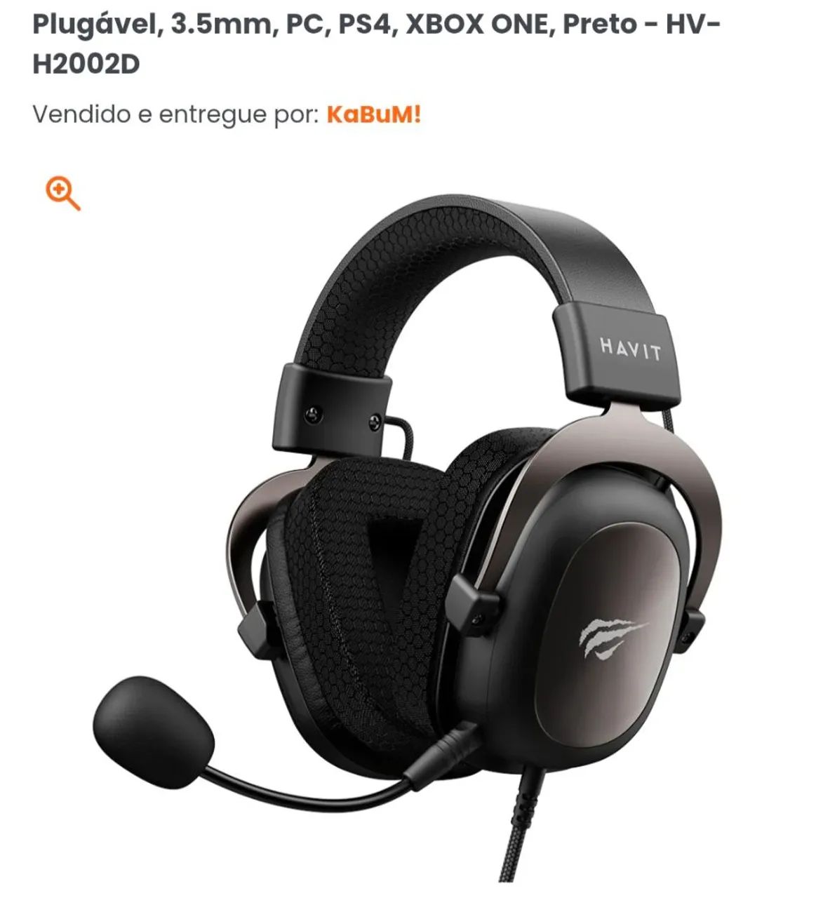 HeadSet com Microfone Plugavel